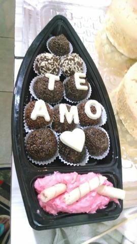 Barca de brigadeiro gourmet