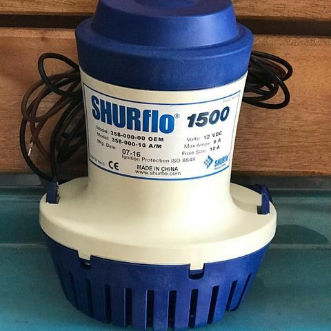 Bomba porão Shurflo -Aceito cartão crédito