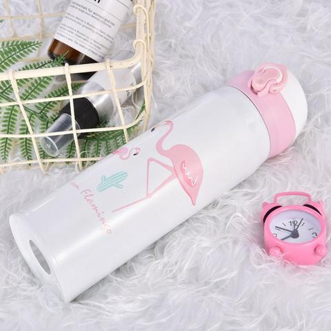 Garrafa Térmica De Inox 450 ML com Estampa de Flamingo - Foto 6