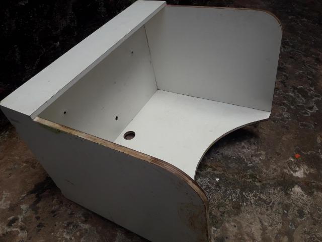 Bancada para computador estilo cabine 2 unidades - Foto 3