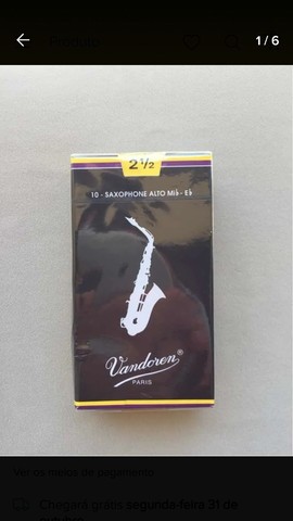 Palhetas de Sax e clarineta vandoren