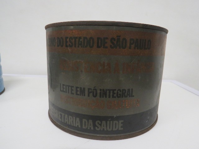 Lata antiga Leite em pó - Foto 4