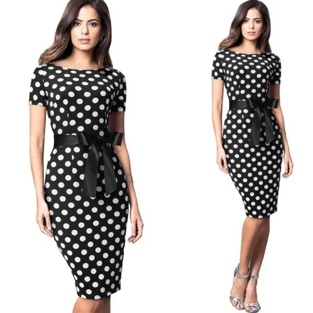 Vestido Midi Bolinha Poá - Foto 2