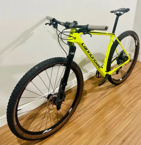 BICICLETA CANNONDALE SCALPEL CARBON 4 FULL TAM 19(L) AMARELO/PRETO