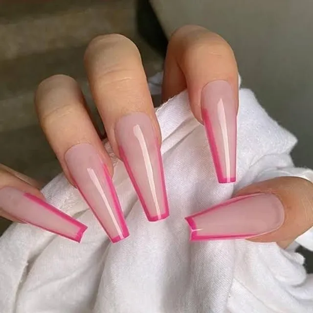 Unhas Postiças Tips Decoradas Com 24 Unidades Cada Caixa Brinde Lixa E Cola  Adesiva Para Colocacao