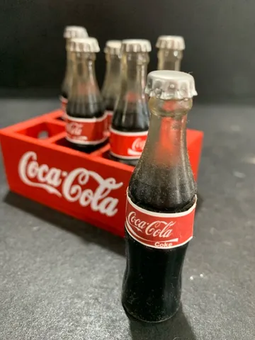 Mini Coca Cola Garrafinhas,engradado,caminhão Antigo Brinquedo