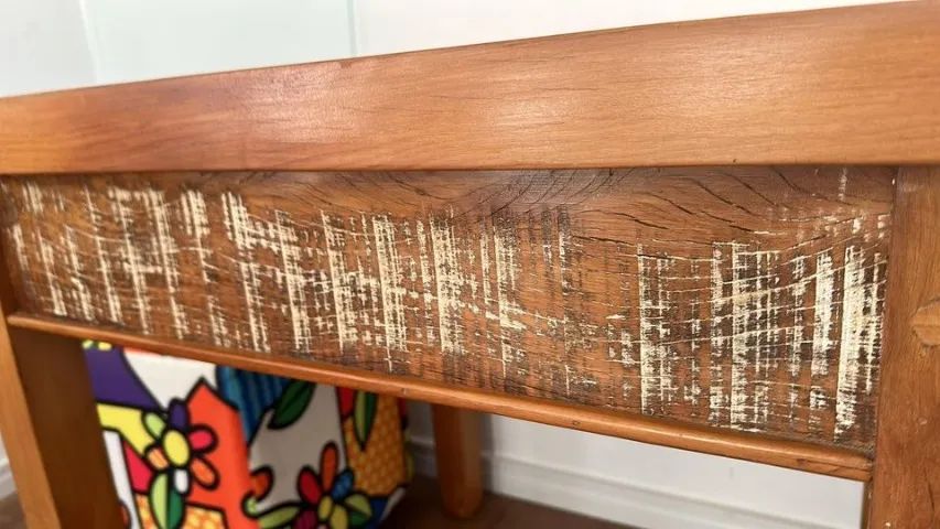 Mesa Quadrada em Madeira Peroba Maciça - Foto 3