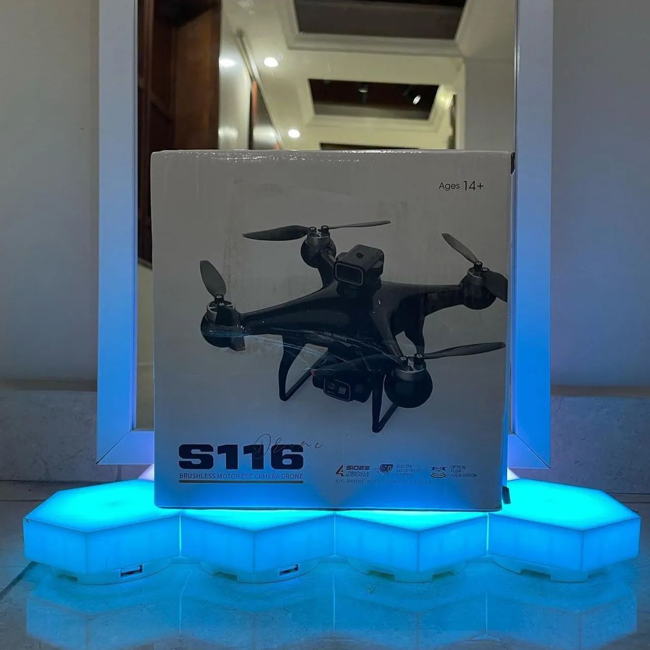 Drone s116 Max c sensor de obstáculos novo c câmera intermediário  - Foto 6