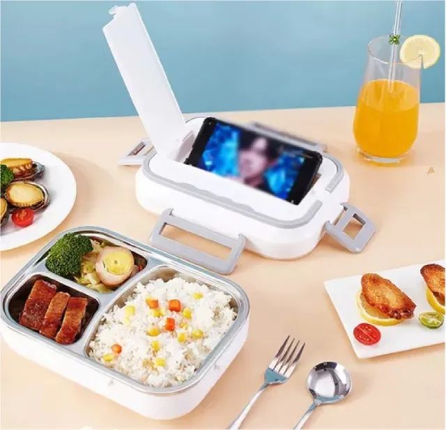 Marmita Elétrica Térmica Bandeja Inox Aquecedor Carro Casa - Foto 2