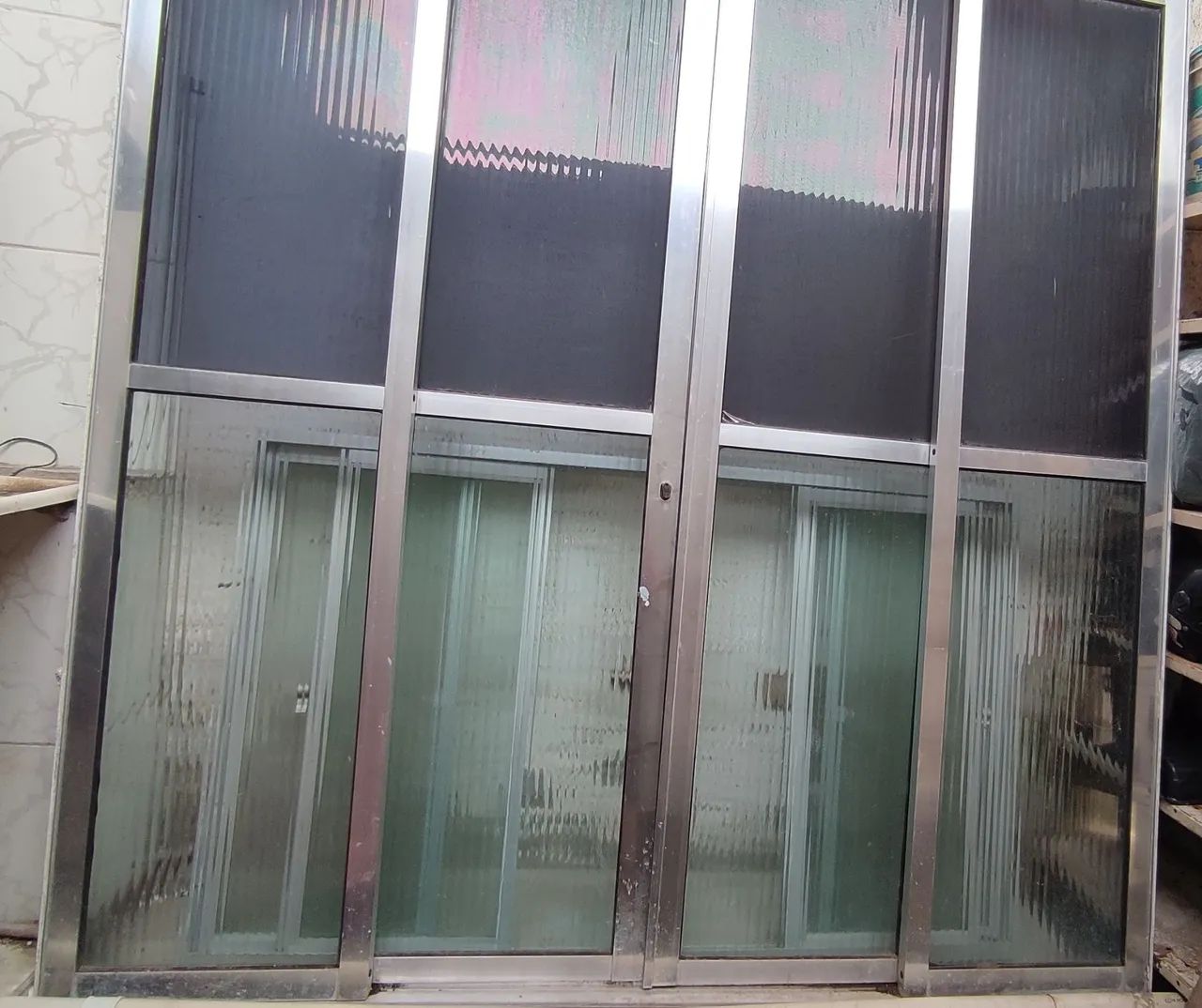 Porta em alumínio 4 folhas