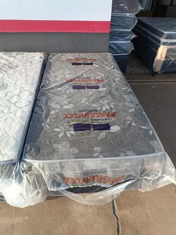 CAMA BOX SOLTEIRO NOVA ESPUMA SELADA 