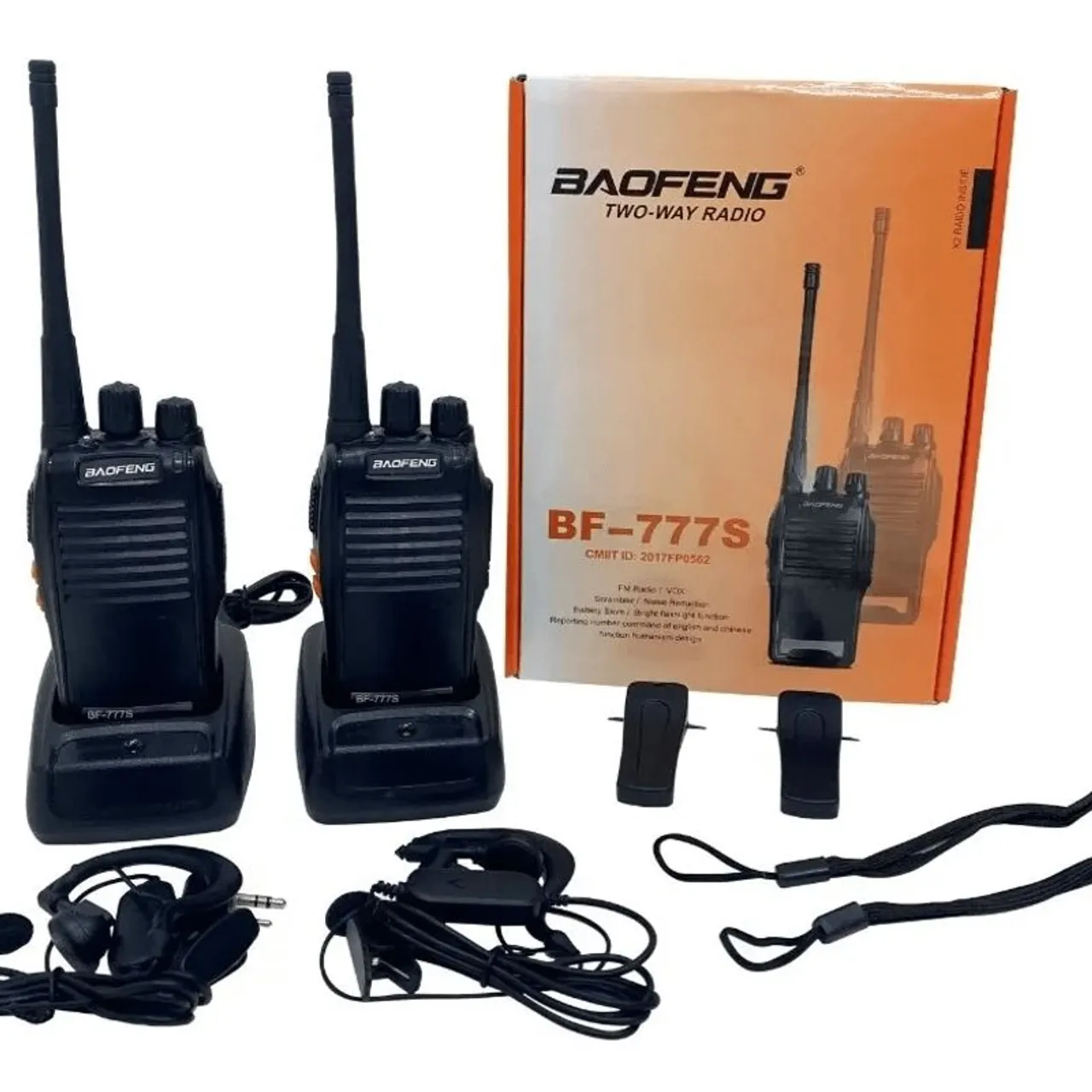 Kit 2 Rádio par HT Baofeng BF-777S - par radio comunicador Ht Transmissor walkie talkie
