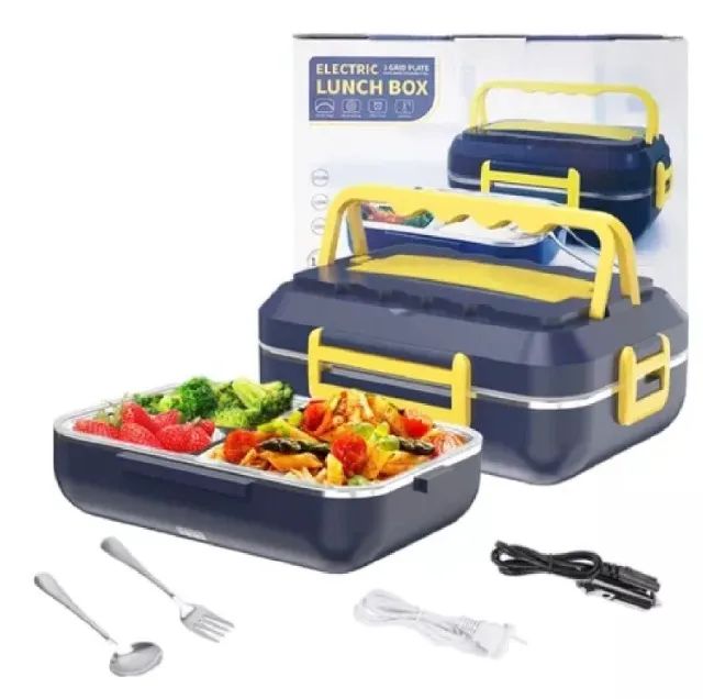 Marmita Elétrica Térmica Bandeja Inox Aquecedor Carro Casa - Foto 6