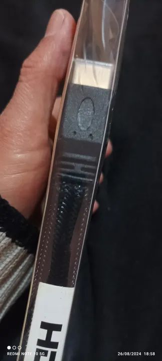 Cabo Hdmi Blindado 1,8 metros - ponta dourada - lacrado - Foto 5