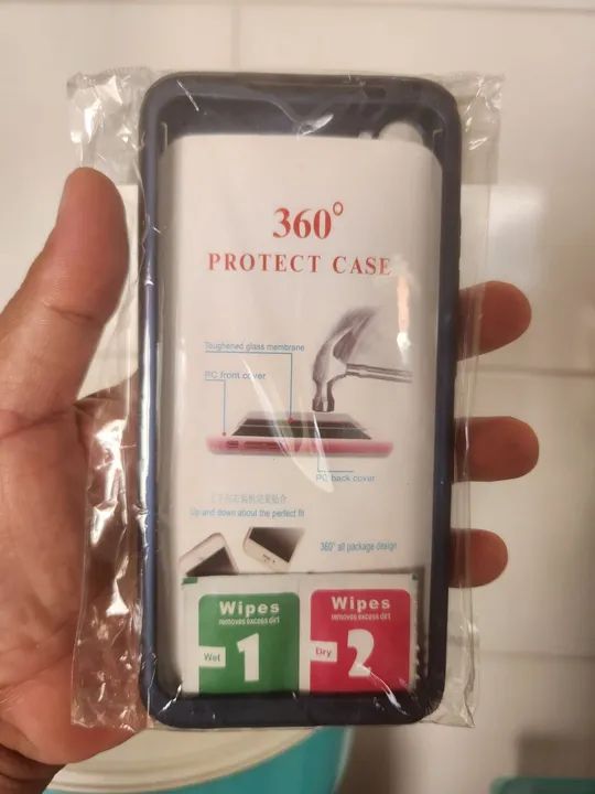 Capa Para Proteção 360° Graus Para Redmi Note 8, Pro e 8T De Plástico Sem Tela De Vidro - Foto 2