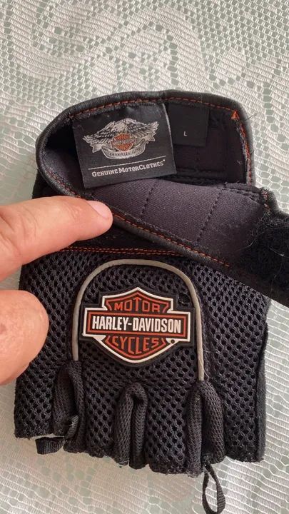 Luvas Harley Davidson - Tamanho G, sem Uso