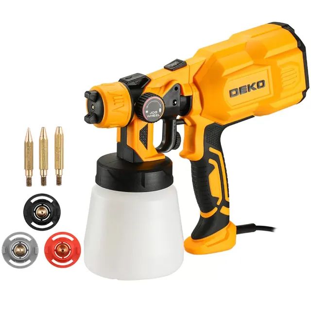 Pistola de Pintura Pulverizadora hvlp Elétrica 550W 800ml 3 Bicos e Acessórios - Foto 2
