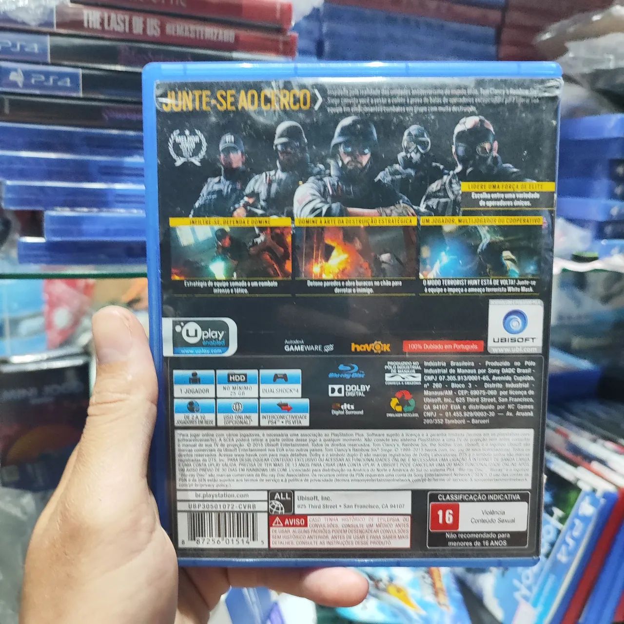 Jogo PS4 Rainbow Six Siege Usado - Aceito OLXPAY e Faço Envio - Foto 2