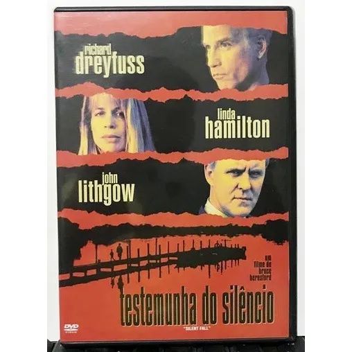 DVD Testemunha do Silêncio.   NOVÍSSIMO!    Richard Dreyfuss, Linda Hamilton, John Lithgow