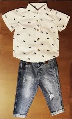 Conjunto Duas Peças Bebê Calça Suspensório + Camisa - Foto 2