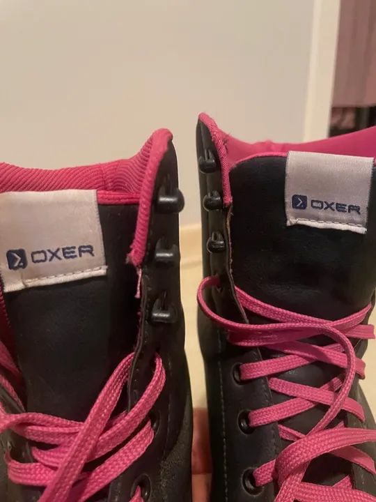 Patins Oxer preto e rosa 4 rodas - Foto 3