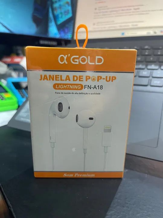Promoção Fone de Ouvido Lightning com microfone - A Gold  - FN-A18 - Foto 2