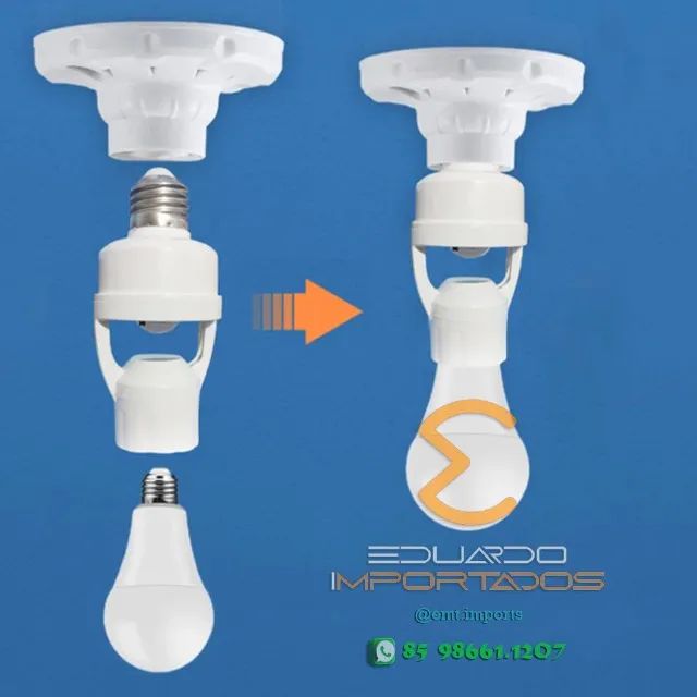 Soquete E27 c sensor de presença Bivolt Max 60W - Foto 3