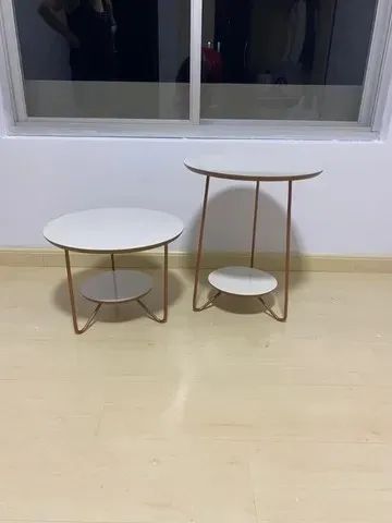 Mesa Lateral e Mesa de Centro Pé Metal Linha Retrô. Produtos Novos Direto da Fábrica! - Foto 5