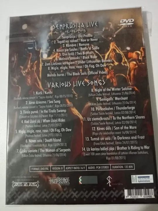 DVD Skyforger Senprusija Live importado novo lacrado - Foto 2