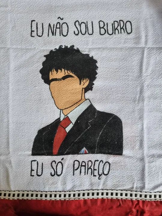 Pano de prato decorado frases pintado novela rebelde RBD - Foto 4