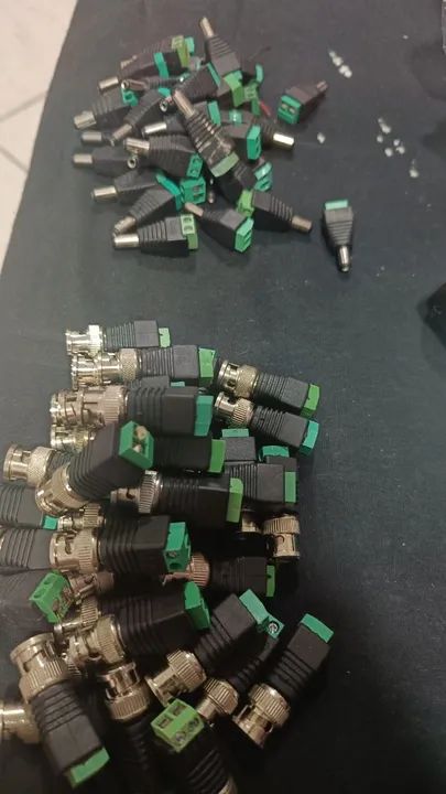 Conectores BNC Macho para Fêmea - peças