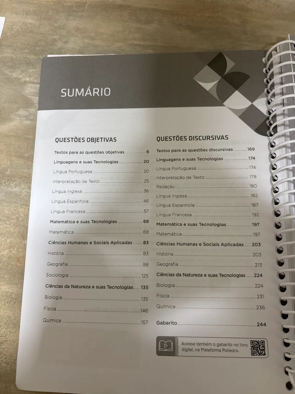 Livro coletânea UERJ poliedro edição 2024 - Foto 2