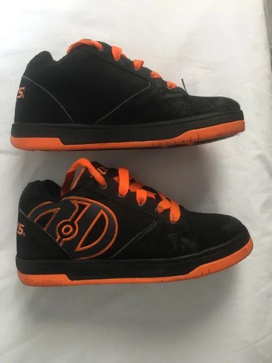 Tênis Heelys  Laranja/Preto - - Foto 2