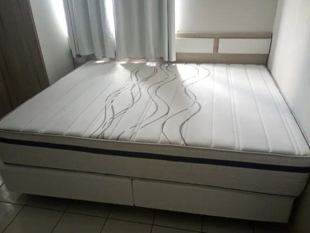 Cama Box Liberty 1,58 x 1,98 (novissima) comprado a 6 meses - whats * - Foto 2