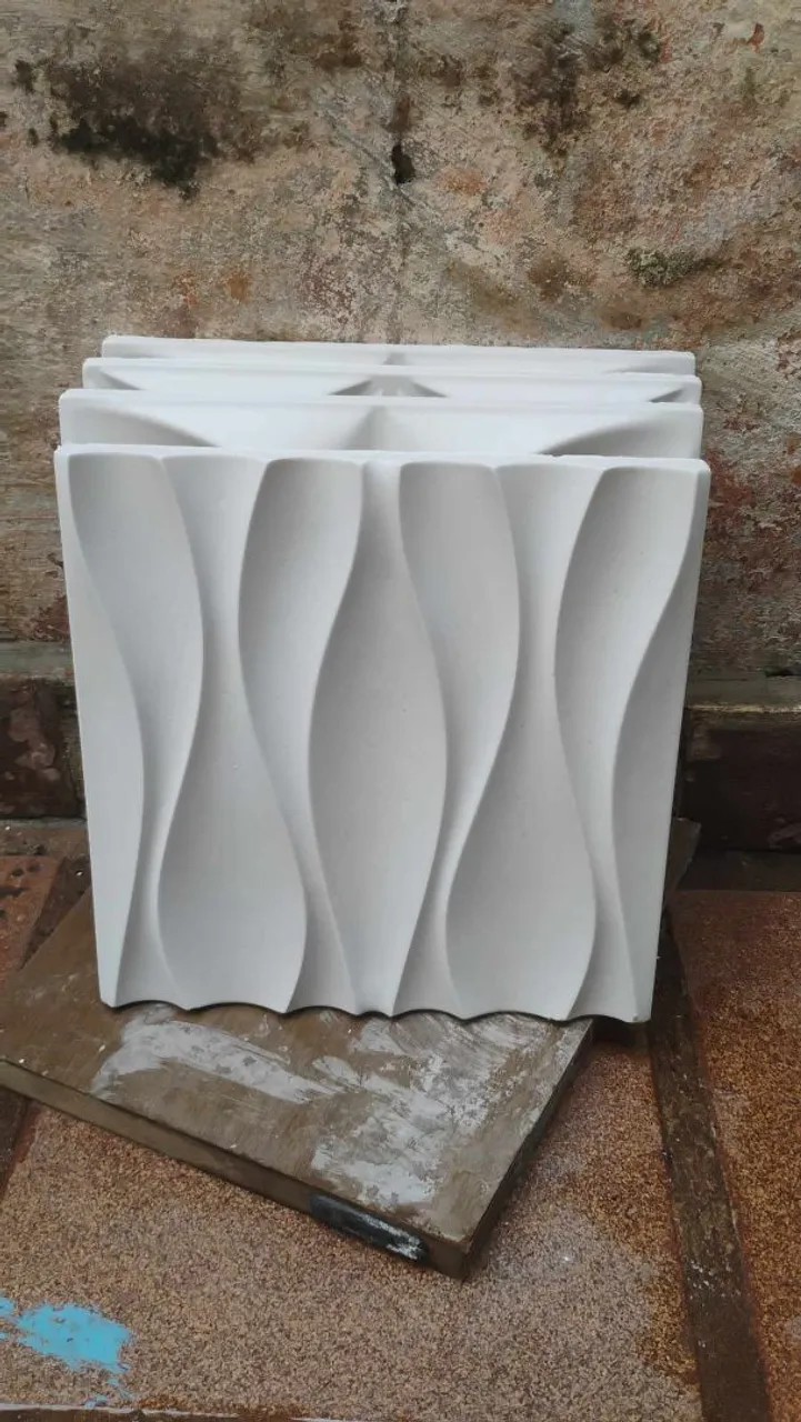 Placas de gesso, modelo: dunas Revestimento 3D Decorativo - Design Moderno