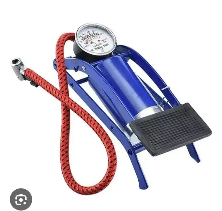 Bomba de Ar Pedal - Encha Pneus, Bolas e Mais! - Foto 2