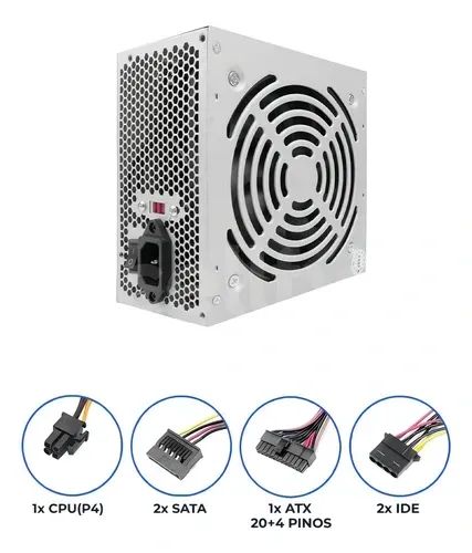 Fonte De Alimentação Computador Atx 350w Bivolt - Foto 5