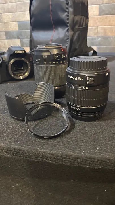 Kit Máquina + Lentes + Bag + Gravador + Acessórios  - Foto 4