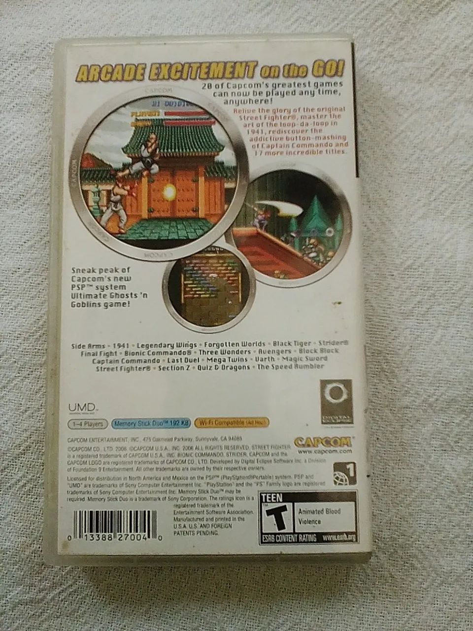 UMD classic collection remixed Capcom para psp sony - Foto 3