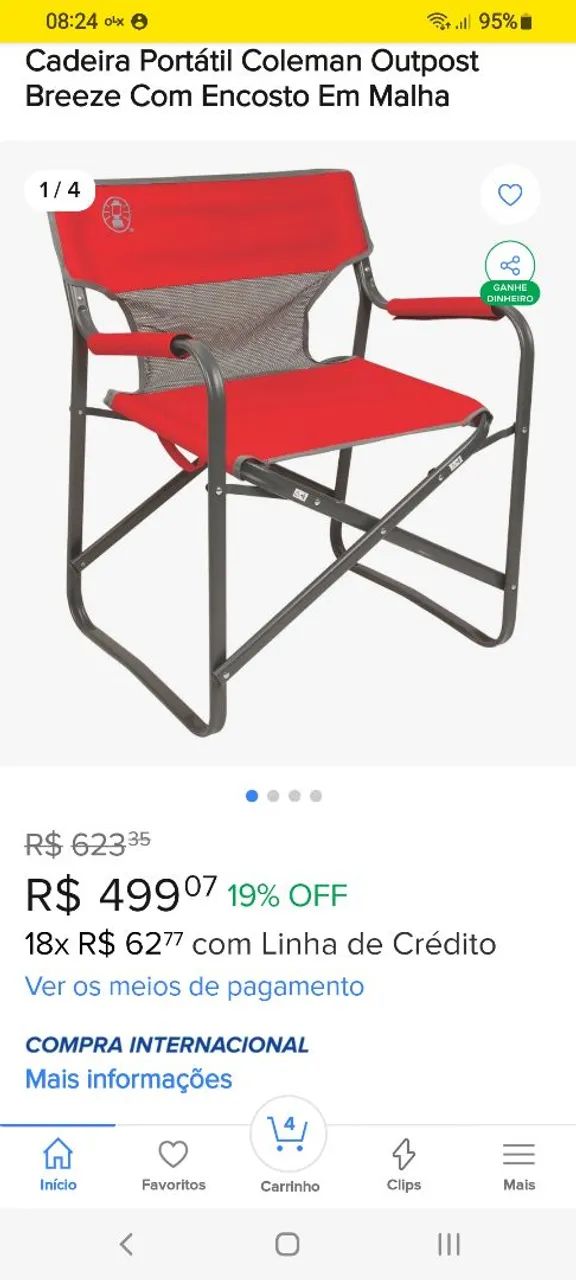 Cadeira dobrável Coleman - Foto 2