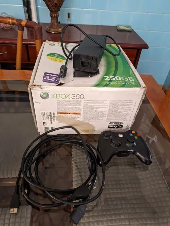 XBOX 360 usado mais pasta de jogos  - Foto 2