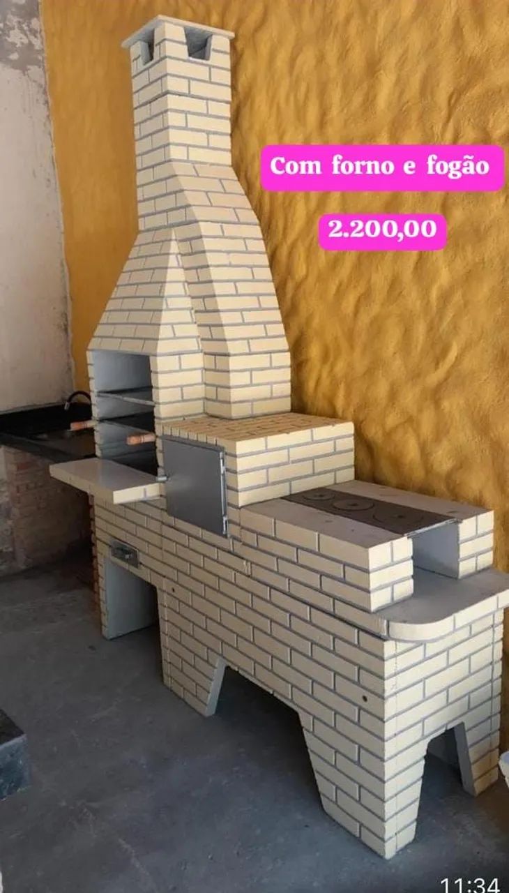 Churrasqueira completa aparti de R$420