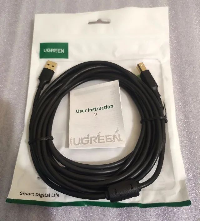 Cabo USB pra impressora - 5 Metros - Original Ugreen - Universal - R$: 80,00  Cada - Foto 2