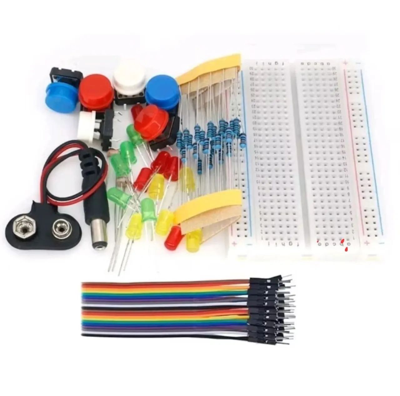 Kit Uno R3 Iniciantes para Arduino, resistor, led, protoboard - Peças ...