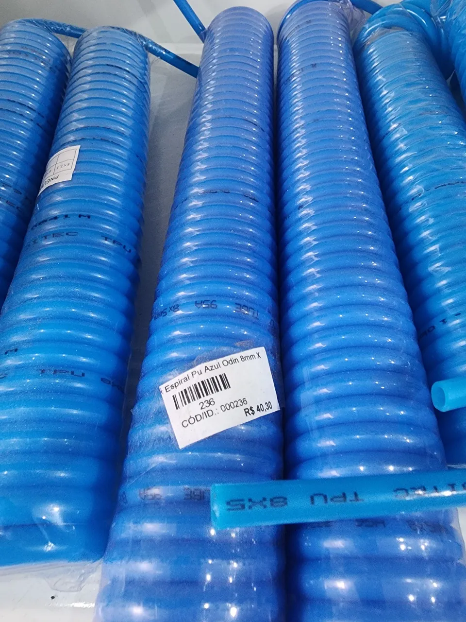 Mangueira Espiral para Pistola de Pintura - Azul