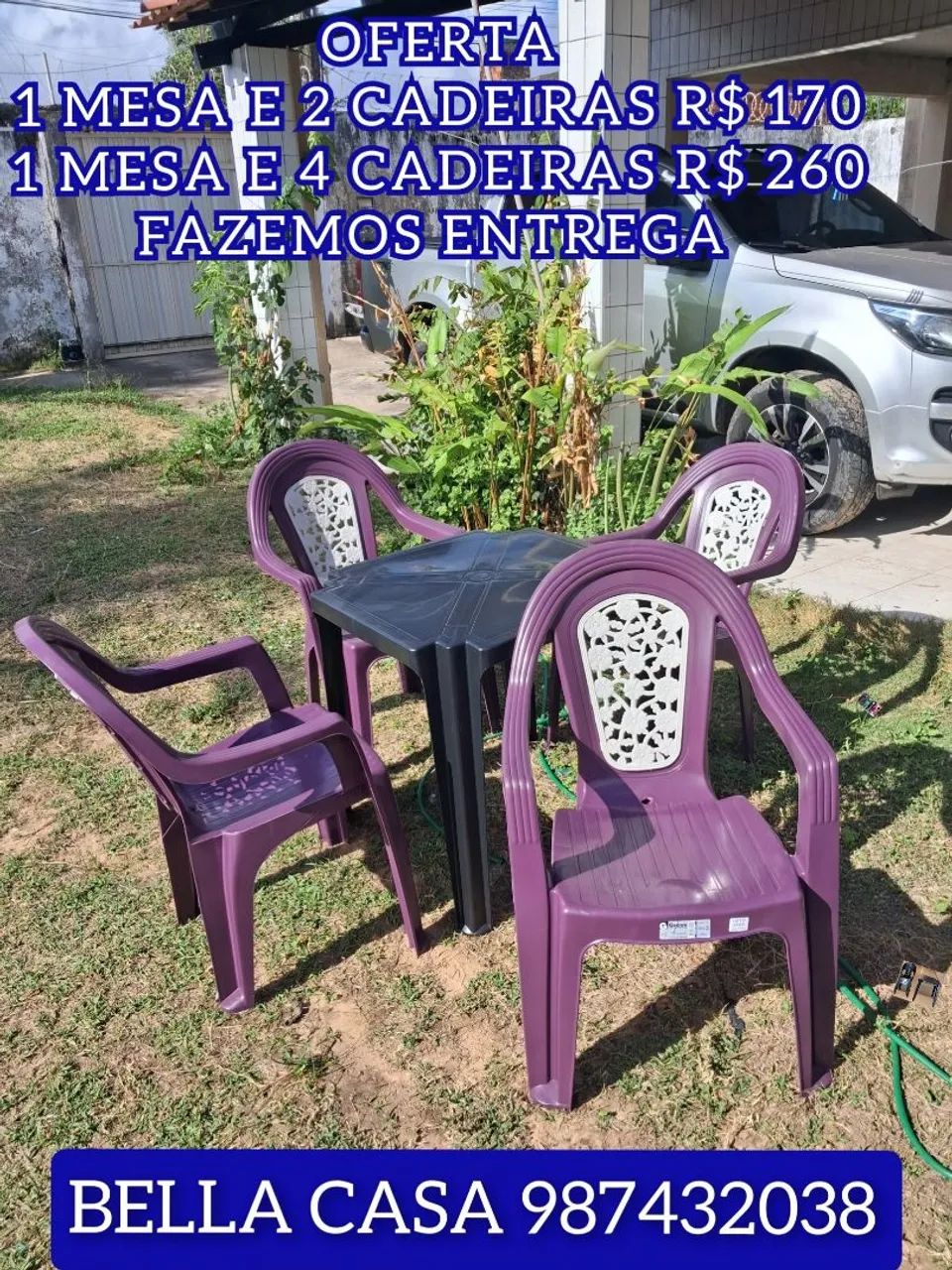MESA BELLE DH CL PLASTICO ENTREGO HOJE