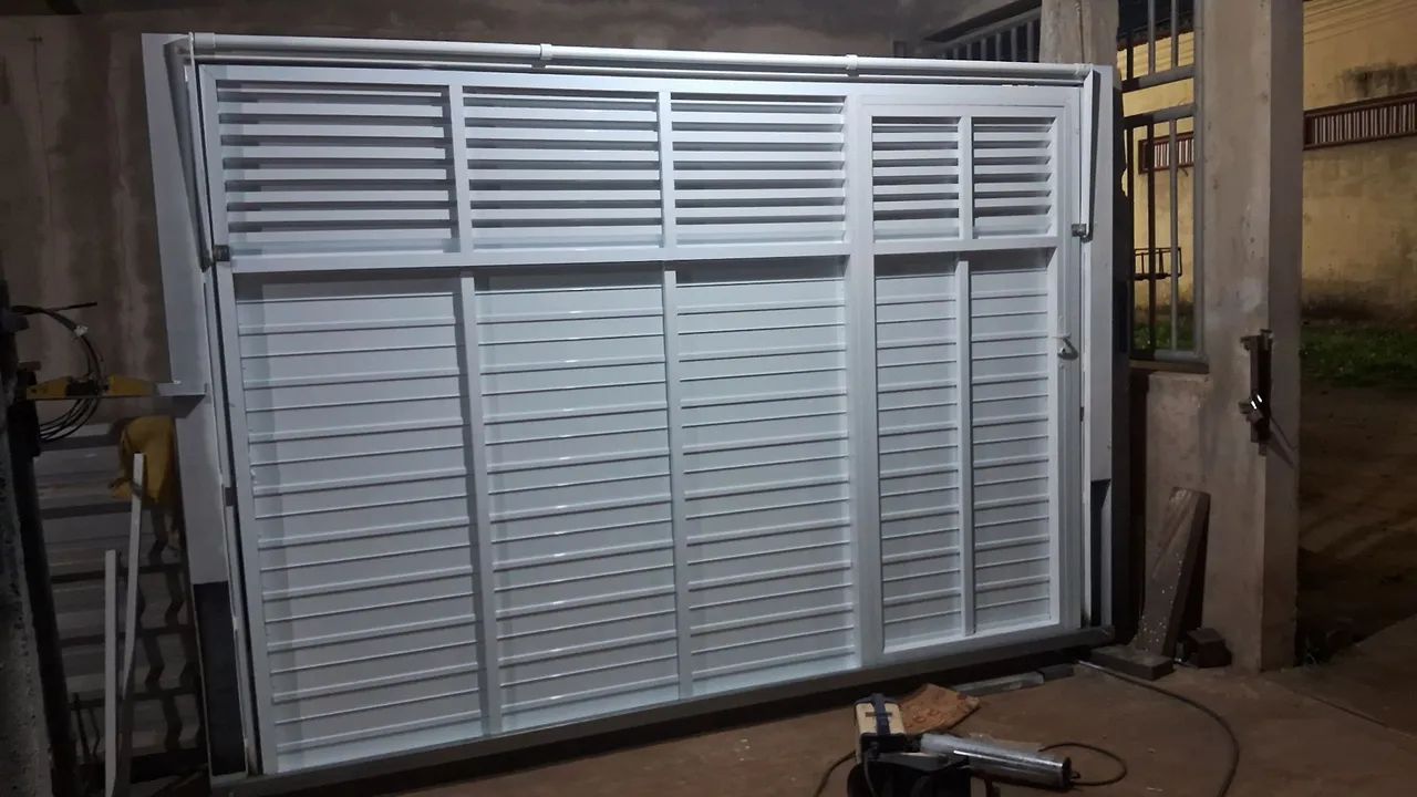 Portão de Alumínio Branco - Novo - Foto 2