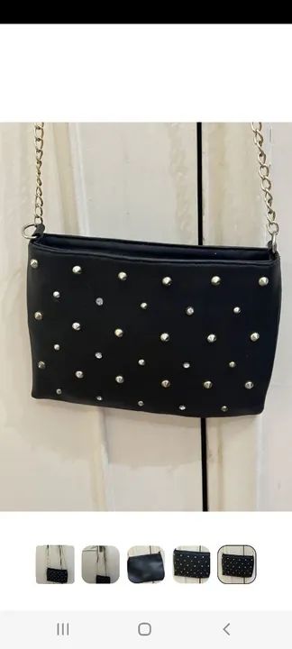 Bolsa brilhos e spikes - Foto 2
