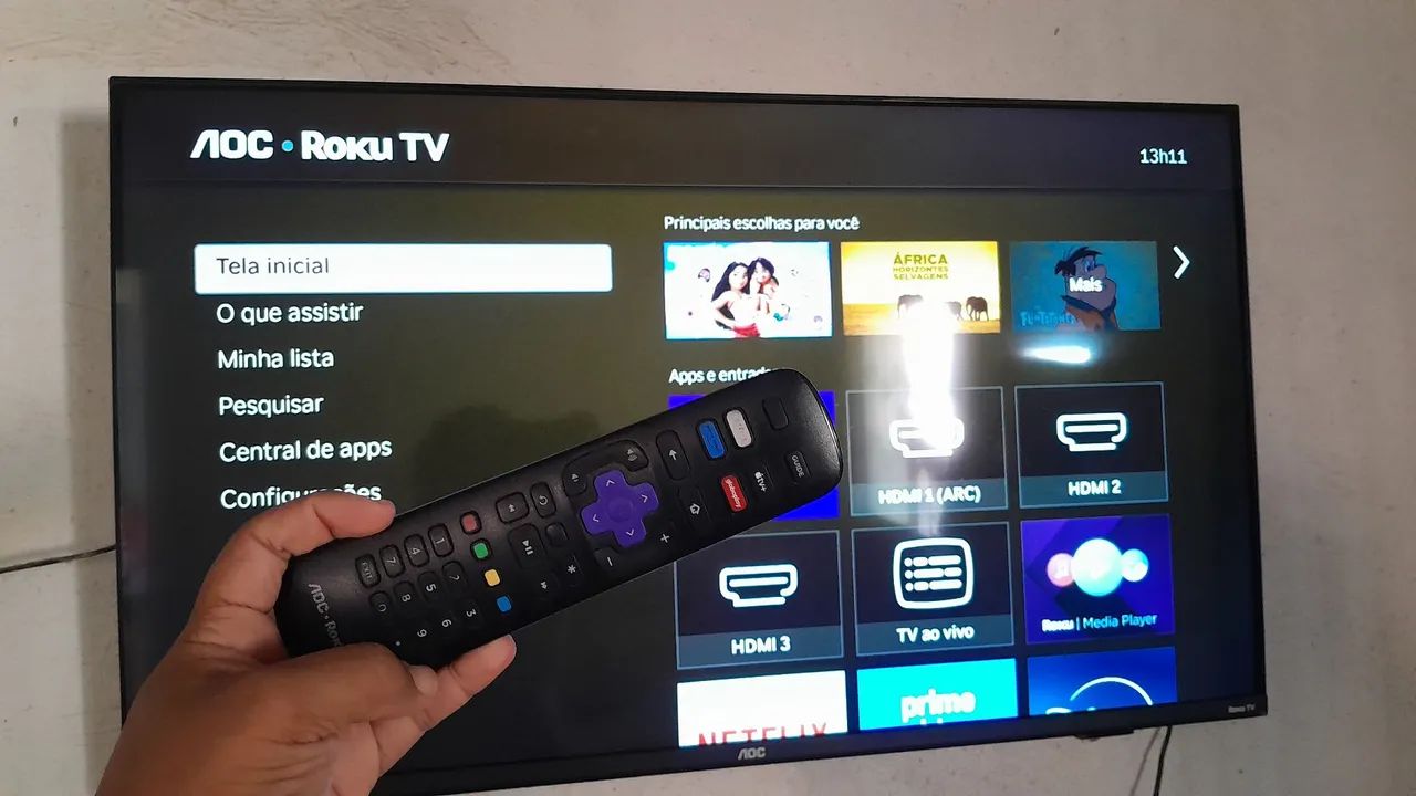 Smart TV AOC de 43 polegadas.  - Foto 2