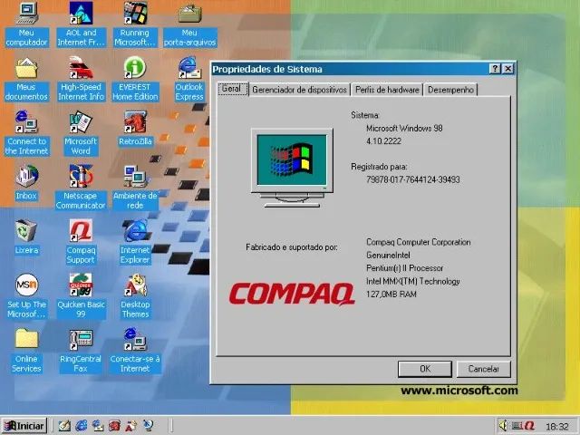 Computador antigo Compaq Presario 5373 - Foto 5